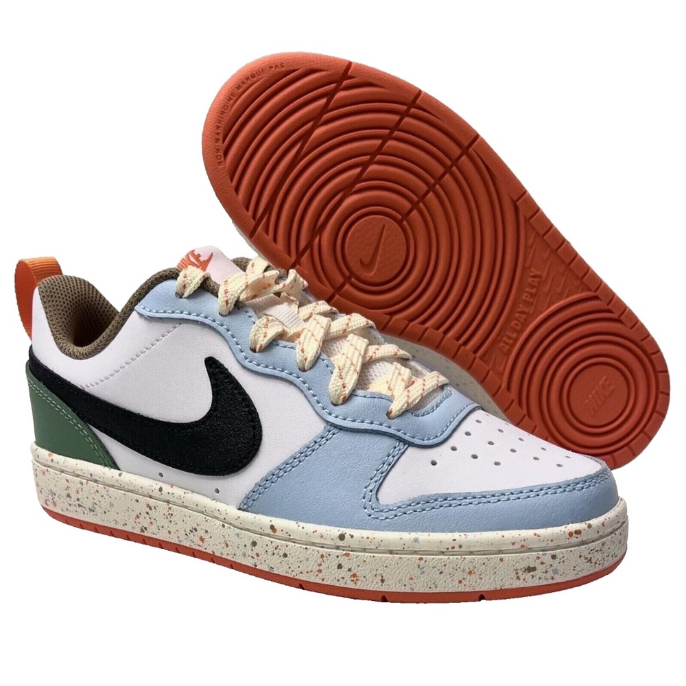 NIKE Court Borough Low 2 (GS) DX6052-101 Multicolor (KID’S 3.5Y) New W/O Tags!